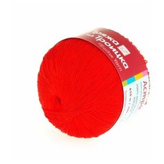 Пряжа из Троицка Астра 100гр. 610м. (100% мерс.хлопок) (0042 красный) 10 шт Троицкая камвольная фабрика