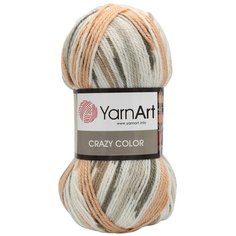 Пряжа YarnArt Crazy color 100гр 260м (25% шерсть,75% акрил) (145 секционный), 5 мотков