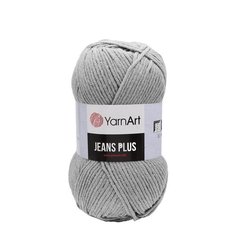 Пряжа YarnArt Jeans Plus 100гр 160м (55% хлопок, 45% полиакрил) (46 серый), 5 мотков