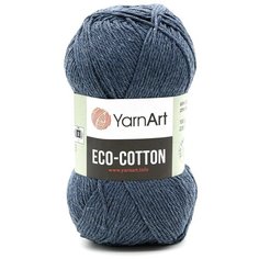 Пряжа YarnArt Eco Cotton 100гр 220м (85% хлопок, 15% полиэстер) (773 джинс), 5 мотков