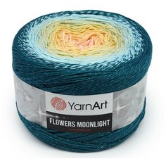 Пряжа YarnArt Flowers Moonlight 260гр 1000м (53% хлопок, 43% полиакрил, 4% металлик) (3270 секционный), 2 мотка