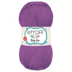 Пряжа Etrofil BABY CAN 100гр 250м (100% антипиллинговый акрил) (80060 фиолетовый) 5 шт