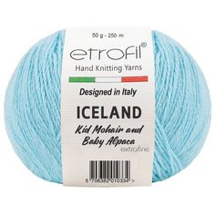 Пряжа Etrofil ICELAND 50гр 250м (10% кид мохер, 5% беби альпака, 55% полиамид, 30% вискоза) (BL1014 детский голубой) 10 шт