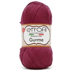 Пряжа Etrofil GURME 100гр. 350м (100% акрил Premium антипиллинг) (70609 баклажан) 5 шт