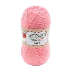 Пряжа Etrofil INCI 100гр. 230м (100% акрил Premium антипиллинг) (73098 розовый) 5 шт