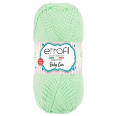Пряжа Etrofil BABY CAN 100гр 250м (100% антипиллинговый акрил) (80046 водяная зелень) 5 шт