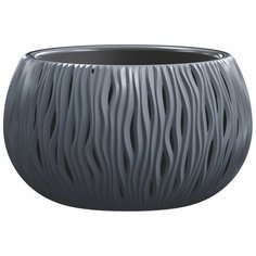 Кашпо для цветов SANDY BOWL DSK370-S433 антрацит 2 предмета 9л Prosperplast
