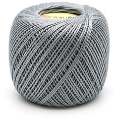 Пряжа для вязания YarnArt Iris 20гр 138м (100% мерсеризованный хлопок) (933 серый) 10 мотков