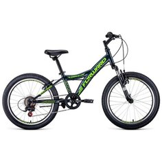 Подростковый горный (MTB) велосипед FORWARD Dakota 20 2.0 (2021) серый/желтый (требует финальной сборки)