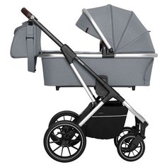 Универсальная коляска CARRELLO Aurora (2 в 1), silver grey, цвет шасси: серебристый