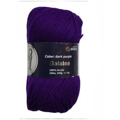 Пряжа для вязания Astra Premium Галатея 100гр. 250м (100% акрил) (15 темно-фиолетовый), 3 мотка