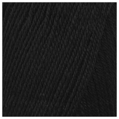 Пряжа для вязания Astra Premium Эвридика 100гр. 200м (100% шерсть) (11 черный), 3 мотка