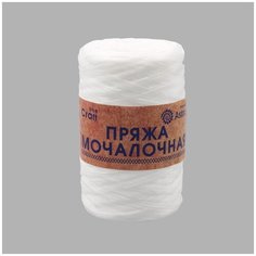 Пряжа Astra Premium Мочалочная 50гр. 200м (100% полипропилен) (матовый белый), 10 мотков