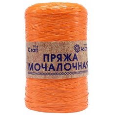 Пряжа Astra Premium Мочалочная 50гр. 200м (100% полипропилен) (апельсин), 10 мотков