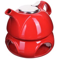 Завароч/чайник КРАСНЫЙ 950мл подст/подогрев LR (х8), арт. 28686 Lorain