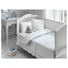 Комплект детского постельного белья Tivolyo home HAPPY BEBE голубой, арт. T1212T10523102