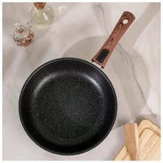 Сковорода Kukmara Granit ultra blue, d 26 cм, съемная ручка, антипригарное покрытие