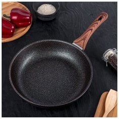 Сковорода Kukmara Granit ultra, d 28 см, с ручкой, антипригарное покрытие