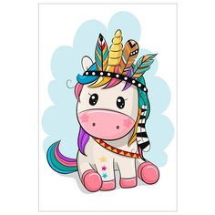 Алмазная мозаика ТМ_Цветной "Пони в пёрышках" 20x30 премиум (LC044)