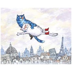 Алмазная мозаика ТМ_Цветной "Воздушные коты" 40x50 премиум (LG279)