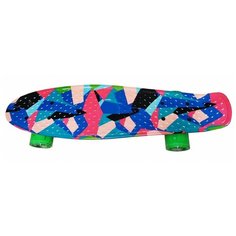 Скейтборд KMS дека 22" SB-104, колеса ПОЛЕУРЕТАН СВЕТЯЩИЕСЯ, подшипник Abec-7 КМС