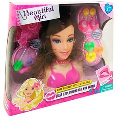 Детская игрушечная кукла - манекен для создания причесок Брюнетка с аксессуарами / Подарочный набор для создания причесок / Детский манекен для девочек / Манекен для создания причесок / Кукла манекен Panawealth Inter Holdings