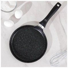 Сковорода блинная Kukmara Granit ultra blue, d 22 см с ручкой