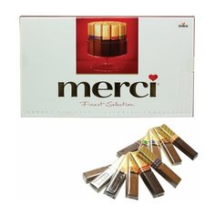 Конфеты шоколадные MERCI (Мерси), ассорти, 400 г, картонная коробка, 014419-95/61, 1 шт. ..,Merci