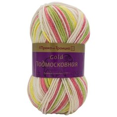Пряжа из Троицка Подмосковная GOLD 100гр. 250м. (50%шерсть, 50%акрил) (7358 принт) Троицкая камвольная фабрика