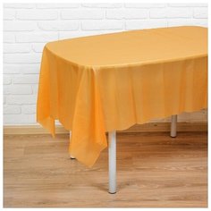 Скатерть "Праздничный стол" 137*183 см, цвет оранжевый 1019757 Страна Карнавалия