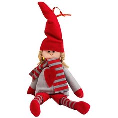 Кукла интерьерная "Кукла" в колпаке и сердцем на кофточке Сима ленд