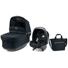 Спальный блок + автокресло Peg-Perego Modular Set (люлька Navetta Pop Up, автокресло Primo Viaggio Tri-Fix, сумка Borsa) luxe bluenight