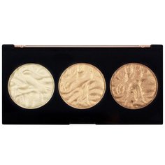 REVOLUTION Палетка хайлайтеров 3 Strobe Highlighter Palettte strobe luxe