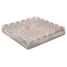 Коробка подарочная Дарите счастье Легкости 35 x 6 x 35 см серый