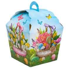 Коробка подарочная Дарите счастье «Светлый праздник», 14 × 14 × 21 см голубой