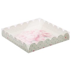 Коробка подарочная Дарите счастье Счастье ждет тебя 35 x 6 x 35 см белый