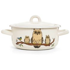 Кастрюля "Совы" цилиндрическая 1,45 л ЭСТЕТ