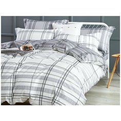 КПБ Cleo сатин набивной "Satin Lux" полуторный 145*215*1(±5) 150*220*1(±5) 70*70*2(±2) 15/562-SL