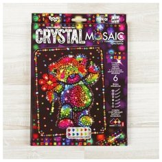 Набор для создания мозаики «Медвежонок» серии CRYSTAL MOSAIC, на тёмном фоне Danko Toys