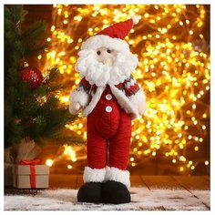 Мягкая игрушка "Дед Мороз-пузатик" 12х40 см, красный Зимнее волшебство