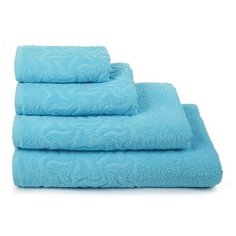 Полотенце махровое «Радуга» 100х150 см, цвет бирюза, 295г/м2 Cleanelly