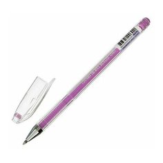 Ручка гелевая Crown Hi-Jell Pastel (0.5мм, фиолетовая пастель) 12шт. (HJR-500P)