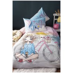 Комплект детского постельного белья Issimo Home "Cozy girl", 1,5 - спальный, Ранфорс - 1,5 спальный - 160x220 (1 шт.) - 160x240 (1 шт.) - 50x70 (1 шт.)