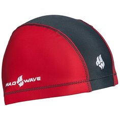 Шапочка для плавания MAD WAVE Duotone, red/grey