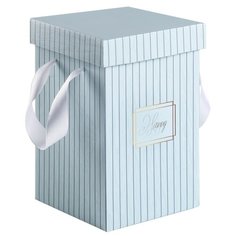 Коробка подарочная Дарите счастье Happy 14 х 23 см голубой