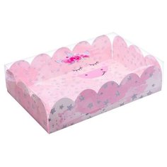 Коробка подарочная Дарите счастье Чудесных мгновений 30 х 8 х 20 см розовый