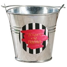 Кашпо Дарите счастье Летай от счастья 9.5 х 9.5 см серый