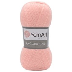 Пряжа YarnArt Angora Star 100гр. 500м (20% тонкая шерсть, 80%акрил) (204 пудровый)
