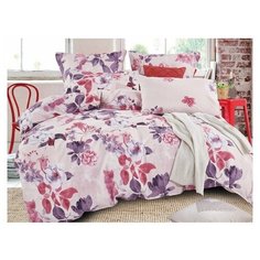 КПБ Cleo сатин набивной "Satin Lux" полуторный 145*215*1 150*220*1 70*70*2 15/508-SL