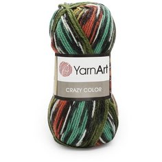 Пряжа YarnArt Crazy color 100гр. 260м (25%шерсть,75%акрил) (163), 5 мотков